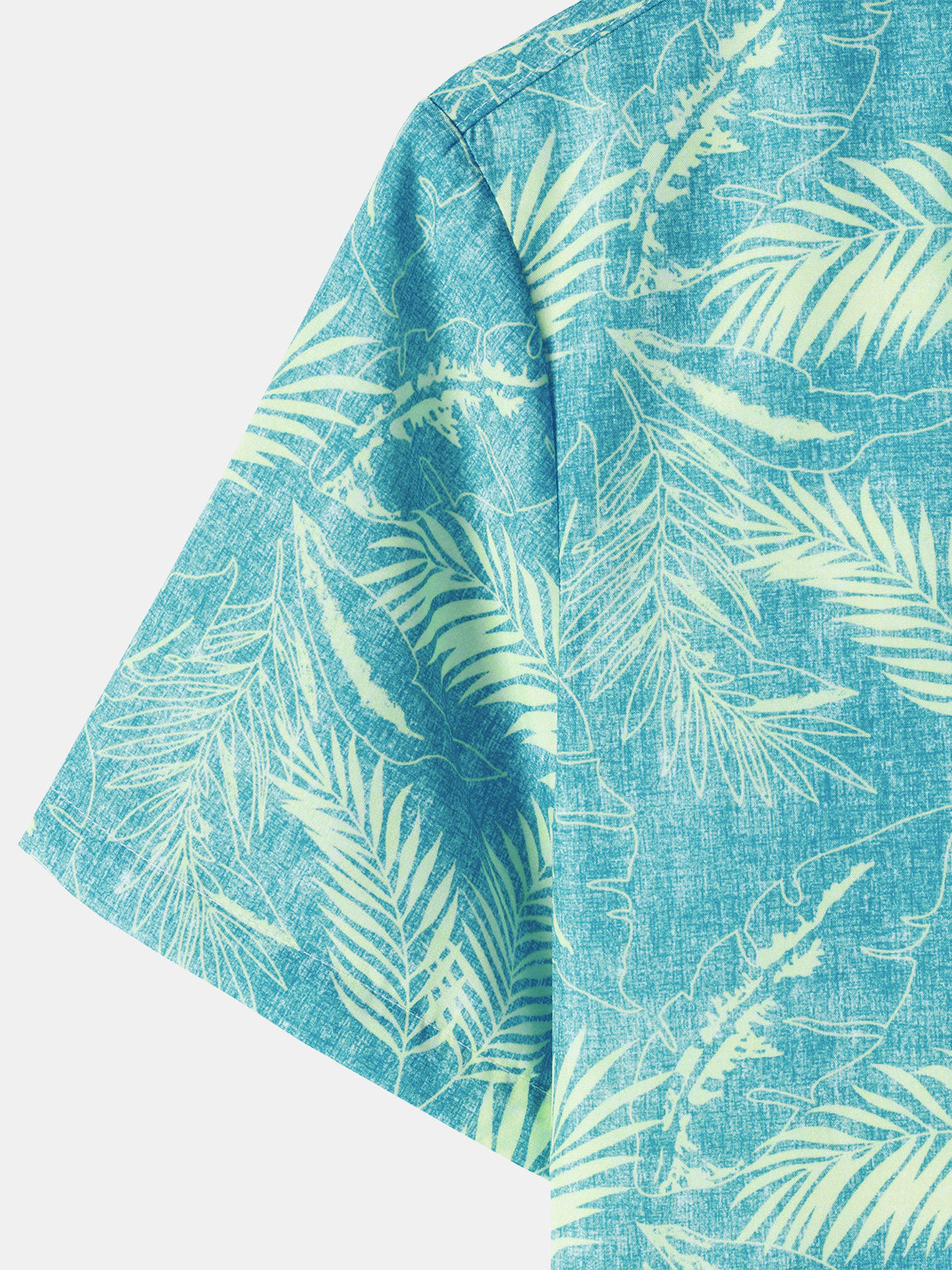 Men‘s Tropical Print Hawaiian Pocket Casual Short Sleeve Shirts