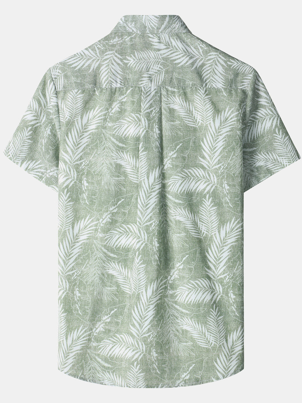 Men‘s Tropical Print Hawaiian Pocket Casual Short Sleeve Shirts