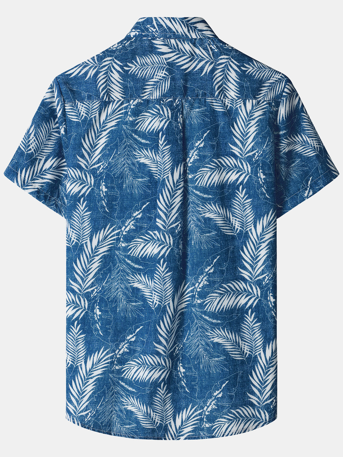 Men‘s Tropical Print Hawaiian Pocket Casual Short Sleeve Shirts