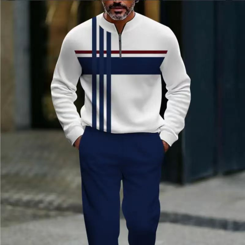 👕 60% OFF NOW! 🔥 Men's Graphic Print Pullover & Pants Set – Street Style, Comfort Fit & Casual Look 👖
