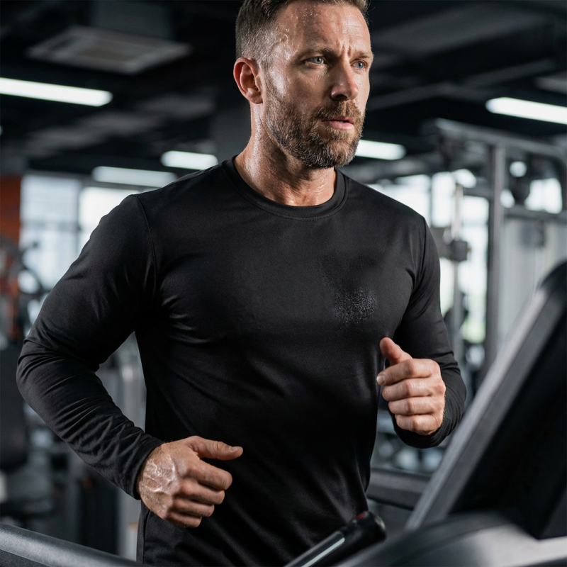 Men's Long Sleeve Quick-Dry Athletic Shirts